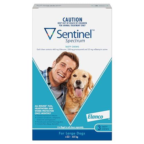 Sentinel Spectrum Tasty Chews for Large Dogs 22-45kg (Blue) - 3 Pack