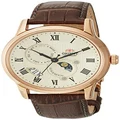 Orient Men's 'Sun and Moon Version 3' Japanese Automatic/Hand-Winding Watch with Sapphire Crystal, Brown