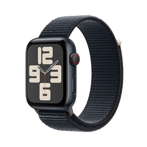 Apple Watch SE (2nd Gen) [GPS + Cellular 44-mm] Smartwatch with Aluminum Case with Midnight Sport Loop One Size