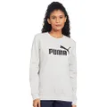 PUMA Women's Essential Logo Crew FL, Light Grey Heather, L