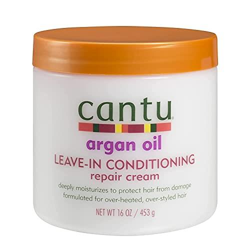 Cantu Argan Oil Leave in Conditioning Repair Cream, 16 Ounce, 16 Ounce (Pack of 6)