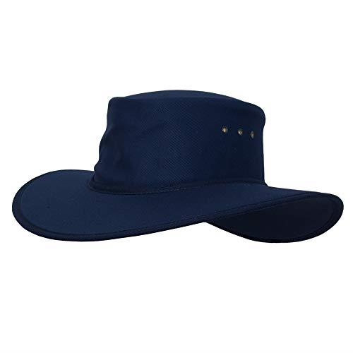 Newcastle Hats Nullarbor Hat (Standard) Wide Brim (Extra Large (60-61cm), Navy)
