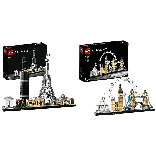 LEGO Architecture Paris Skyline 21044 & LEGO Architecture London 21034