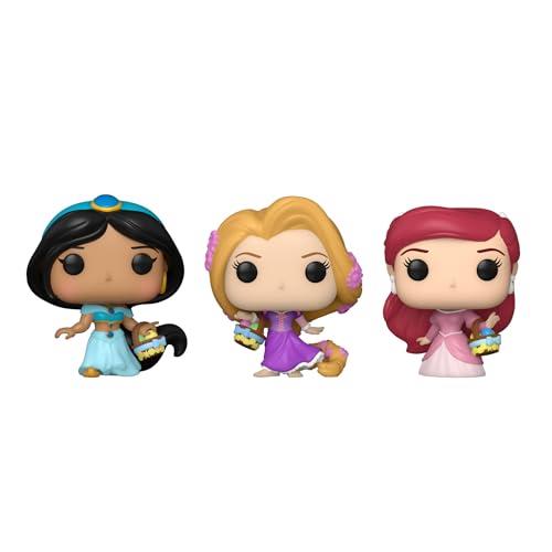 Funko Disney Rapunzel, Ariel, Jasmine Carrot Pocket Pop Vinyl Action Figure (3 Pieces Set)