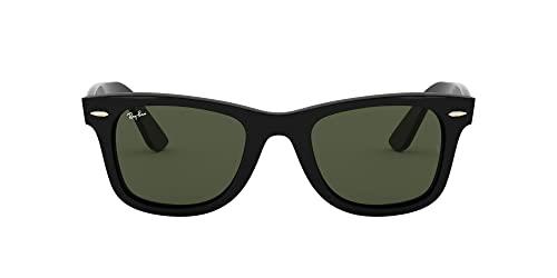 Ray-Ban Rb4340 Wayfarer Ease Square Sunglasses, Black/G-15 Green