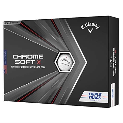 2020 Callaway Chrome Soft X Golf Balls (Triple Track White)