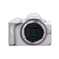 Canon EOS R50 Mirrorless Vlogging Camera (Body Only/White), RF Mount, 24.2 MP, 4K Video, DIGIC X Image Processor, Subject Detection & Tracking, Compact, Smartphone Connection, Content Creator