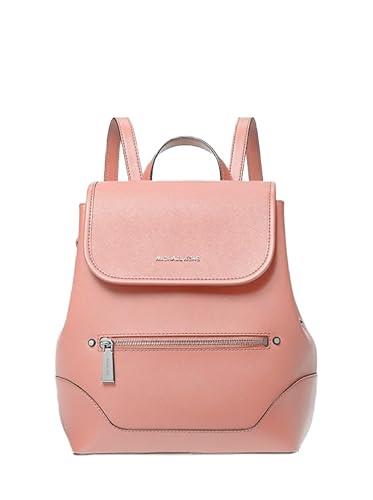 Harrison Medium Saffiano Leather Backpack, Pink, Classic