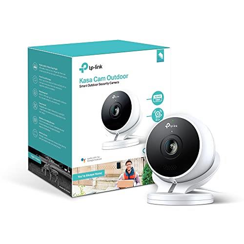 Kasa Cam Outdoor by TP-Link - 1080p HD, 2-Days Free Cloud Storage, Built-in Siren, Stream Anywhere, Compatible with Alexa Echo and Google Assistant (KC200)