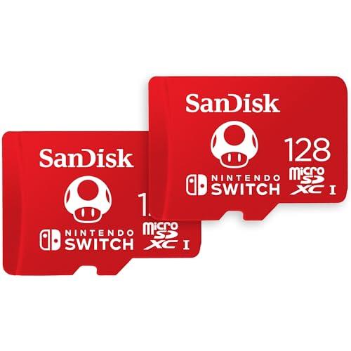 SanDisk 128GB microSDXC Card for Nintendo Switch - Nintendo Licensed Product, Twin Pack (Includes Two Cards)