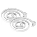 SilverStone Technology CP08W 90 Degree SATA 3 Sleeved White Cable with EMI Guard for 6Gb/s 2-Pack