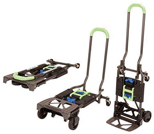 Cosco Shifter Multi-Position Heavy Duty Folding Hand Truck and Dolly, Green