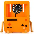 GRAPMKTG Charging Stand with Cooling Fan for Nintendo Switch Accessories Portable Dock Compatible for Nintendo Switch OLED Cute Case BMO Decor Gift Men Women Kids Orange