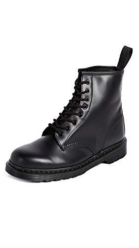 Dr. Martens Unisex 1460 Mono Smooth Leather Lace Up Boots, Black Greasy, 5 Women/4 Men
