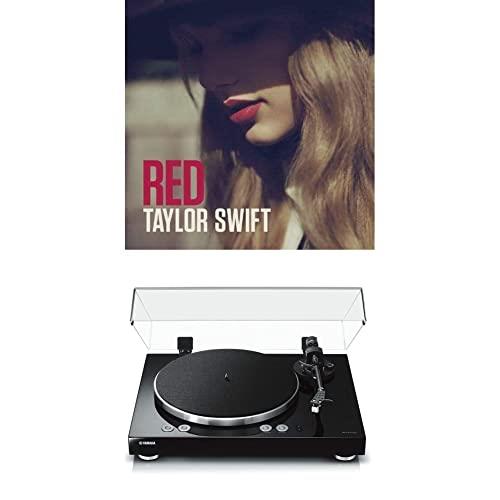 Yamaha TT-N503 (MusicCast Vinyl 500) Black Turntable and Taylor Swift - Red [Bundle]