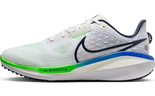 Nike Men's Vomero 17 Running Shoes, White Thunder Blue Platinum Tint, 11.5 US
