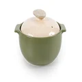 Neoflam Kiesel 1qt Non-Stick Ceramic Casserole Pot, Dutch Oven, Clay Pot, Stockpot for Stew, Soup, Steam, Scratch Resistant, Oven Safe, Heat Resistant, Lime