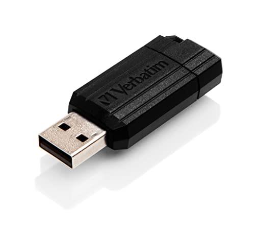 Verbatim Pinstripe USB 2.0 Drive 128GB Black (Microban)