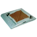 Dry Top 12' x 16' Heavy Duty Silver/Brown Reversible Full Size 10-mil Poly Tarp Item #212167