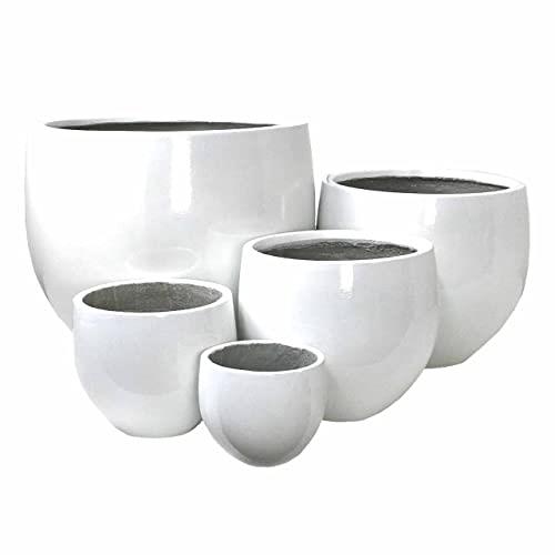 Pots by Design Savannah Pot White Set5