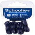 Schoolies Hair Accessories Hair Coils 4 Pieces, Real Dark Blue