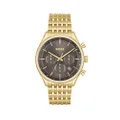 Hugo Boss Gregor Ionic Plated Gold Steel Dark Grey Dial Chronograph Men's Watch