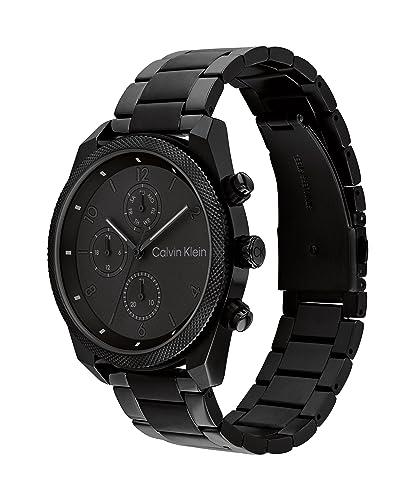 Calvin Klein Impact Iconic Plated Black Steel Black Dial Men's Watch