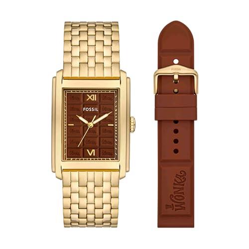 Fossil Willy Wonka Gold Analog Watch LE1190SET