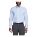 Van Heusen Men's Dress Shirt Regular Fit Oxford Solid Buttondown Collar, Blue, 3X-Large