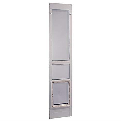 Ideal Pet Products Aluminum Modular Patio Pet Door, White, Extra Large, 10.5" x 15" Flap Size