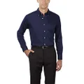 Van Heusen Men's Twill Dress Shirt, Navy, X-Large
