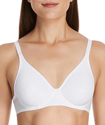 Berlei Women's Underwear Microfibre Sweatergirl Non-Padded Bra, White, 14E