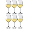 Bormioli Rocco Riserva Grappa and Divino Wine Glass Goblet 6-Pieces Set, White