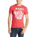 Nintendo Men's So Mario T-Shirt, Red Heather, Large