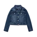 Calvin Klein Girls' Denim Jacket, Authentic, 12-14