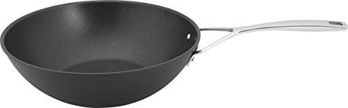 Demeyere 40851-030-0 Wok with Non-Stick Coating, Cast Aluminium, Black, 30 cm