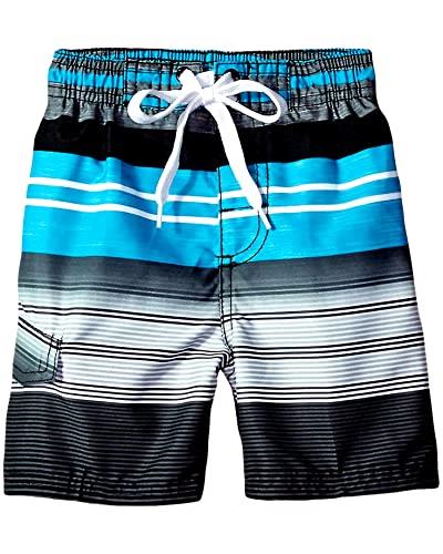 Kanu Surf Boys' Echo Quick Dry UPF 50+ Beach Swim Trunk, Victor Black, 14-16