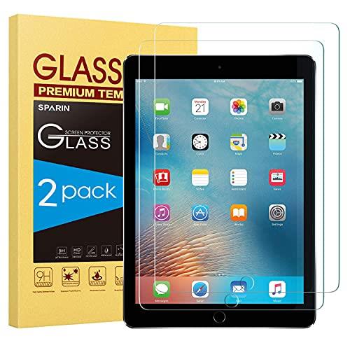 [2 Pack] New iPad 9.7" (2018 & 2017) / iPad Pro 9.7 / iPad Air 2 / iPad Air Screen Protector, SPARIN Tempered Glass Screen Protector - Apple Pencil Compatible/High Definition/Scratch Resistant