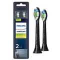 Genuine Philips Sonicare Diamondclean Replacement Toothbrush Heads, HX6062/95, Brushsync Technology, Black 2 pk