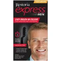 Restoria Express Brush-In Hair Colour, Grey Hair Coloring For Men, Restores You Natural Look - Light Brown