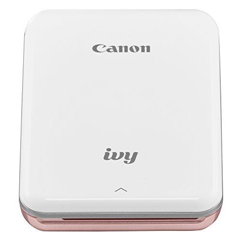 Canon Ivy Mini Photo Printer for Smartphones (Rose Gold) - Sticky-Back Prints, Pocket-Size