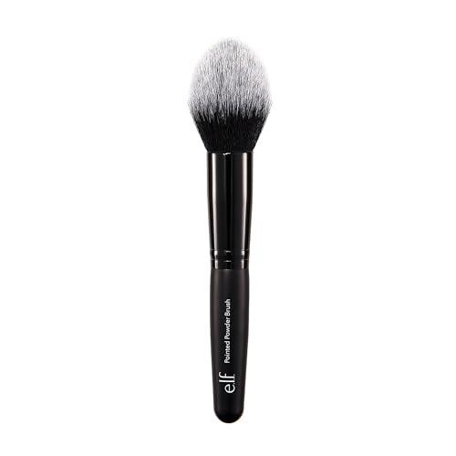 e.l.f. Pointed Powder Brush, Makeup Brush For Flawless Contouring & Highlighting, Distinctive Tapered Point For Targeted Color, Vegan & Cruelty-Free
