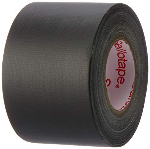 Sellotape Cloth Gaffa Tape, Black, 48mm x 10m - Pack of 6
