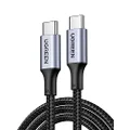 UGREEN USB C to USB C Cable 100W Type C Charger Cable Power Delivery PD Charging Cord for iPhone 15 Pro Max, MacBook Pro, iPad Pro, Dell XPS, Chromebook, Pixel 7, Samsung S23 S22, Switch (1M, Black)