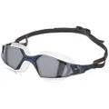 Speedo SE02001 Aquapulse Pro Mirror Swimming Goggles, Unisex, Navy/Gray, One Size Fits Most
