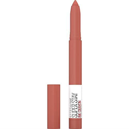 Maybelline SuperStay Ink Crayon, Longwear Lipstick Makeup, Long Lasting Matte Lipstick With Built-in Sharpener, Reach High, 0.04 oz.