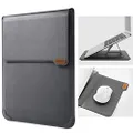 Nillkin Laptop Sleeve Case with Laptop Stand and Mouse Pad, 13-14 inch Computer Bag with 2 Adjustable Angle Laptop Stand for MacBook Pro/Air 13,Dell,Chromebook,XPS 13,Surface Book, iPad Pro 12.9, Gray