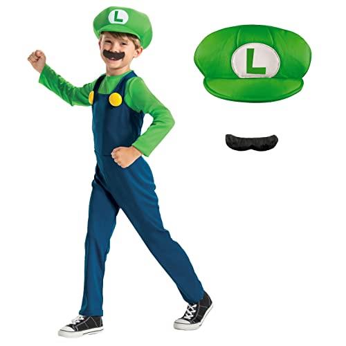 Nintendo Luigi Fancy Dress Costume, Size 7-8
