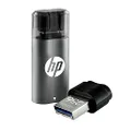 HP x5600c USB-C/USB-A 256GB USB Flash Drives with Type-C Adaptor