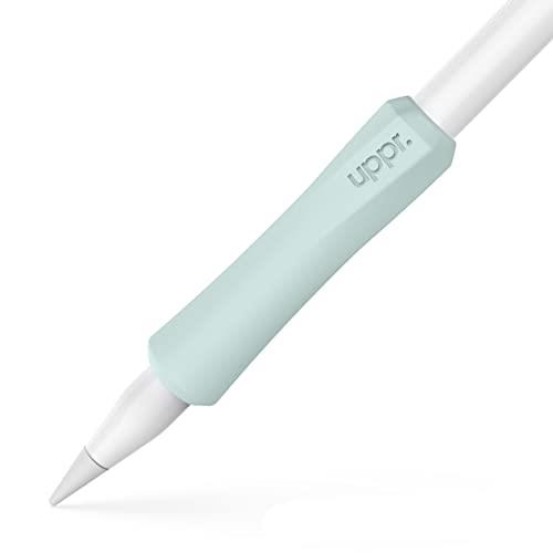 UPPERCASE Designs NimbleGrip Premium Silicone Ergonomic Grip Holder, Dual Sided Design, Compatible with Apple Pencil 1st Generation and Apple Pencil 2nd Generation (1 Pack, Sage)